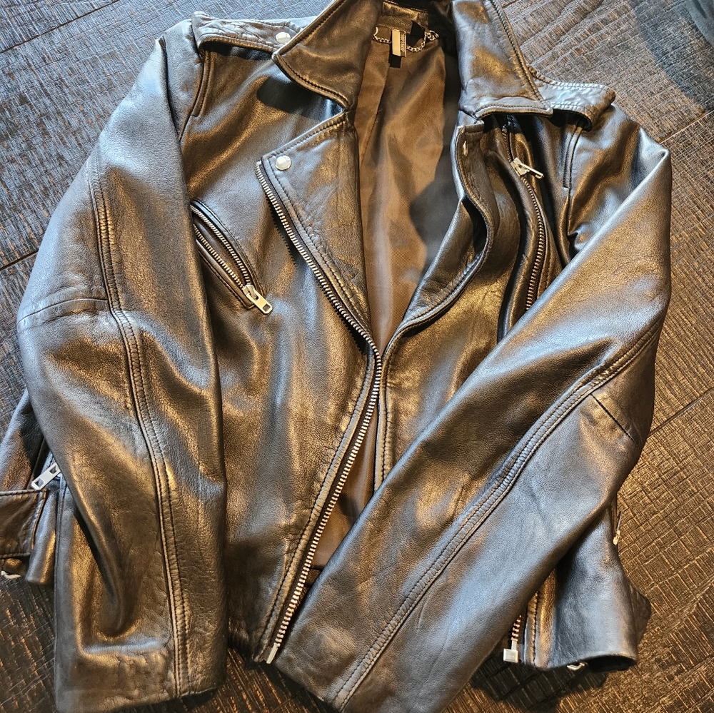Top shop Leather Jacket - Picture 3 of 5